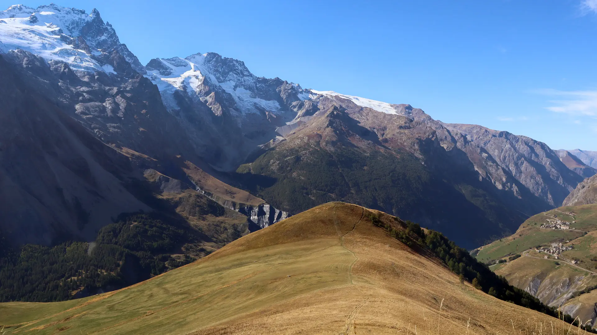 L'Aiguillon depuis les Hières_La Grave