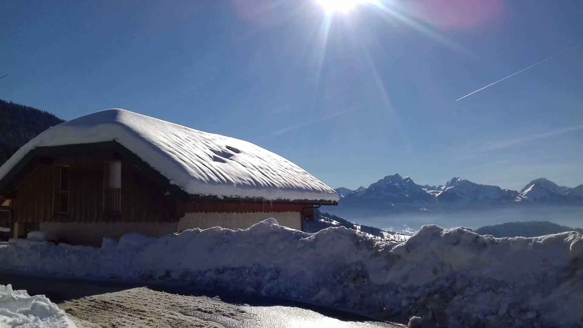 Gîte des Pommiers sous la neige