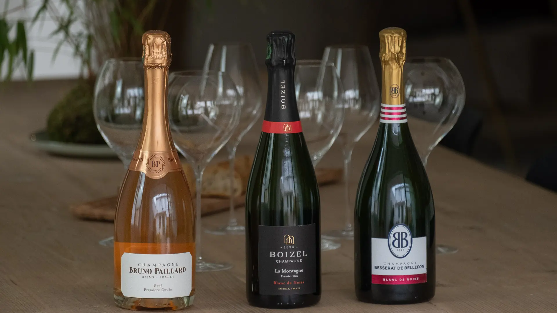 Champagnes à base de pinots noirs