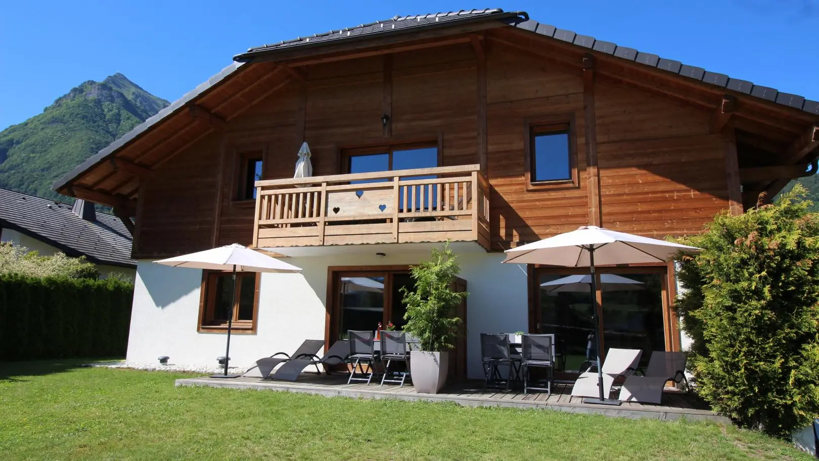 Les terrasses, le jardin