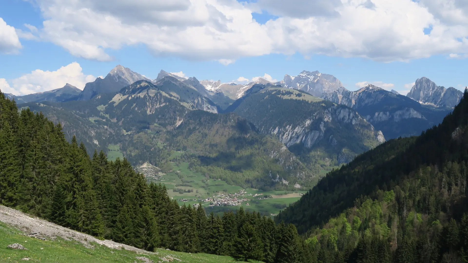 Col de Nicodex - vue vallée d'Abondance