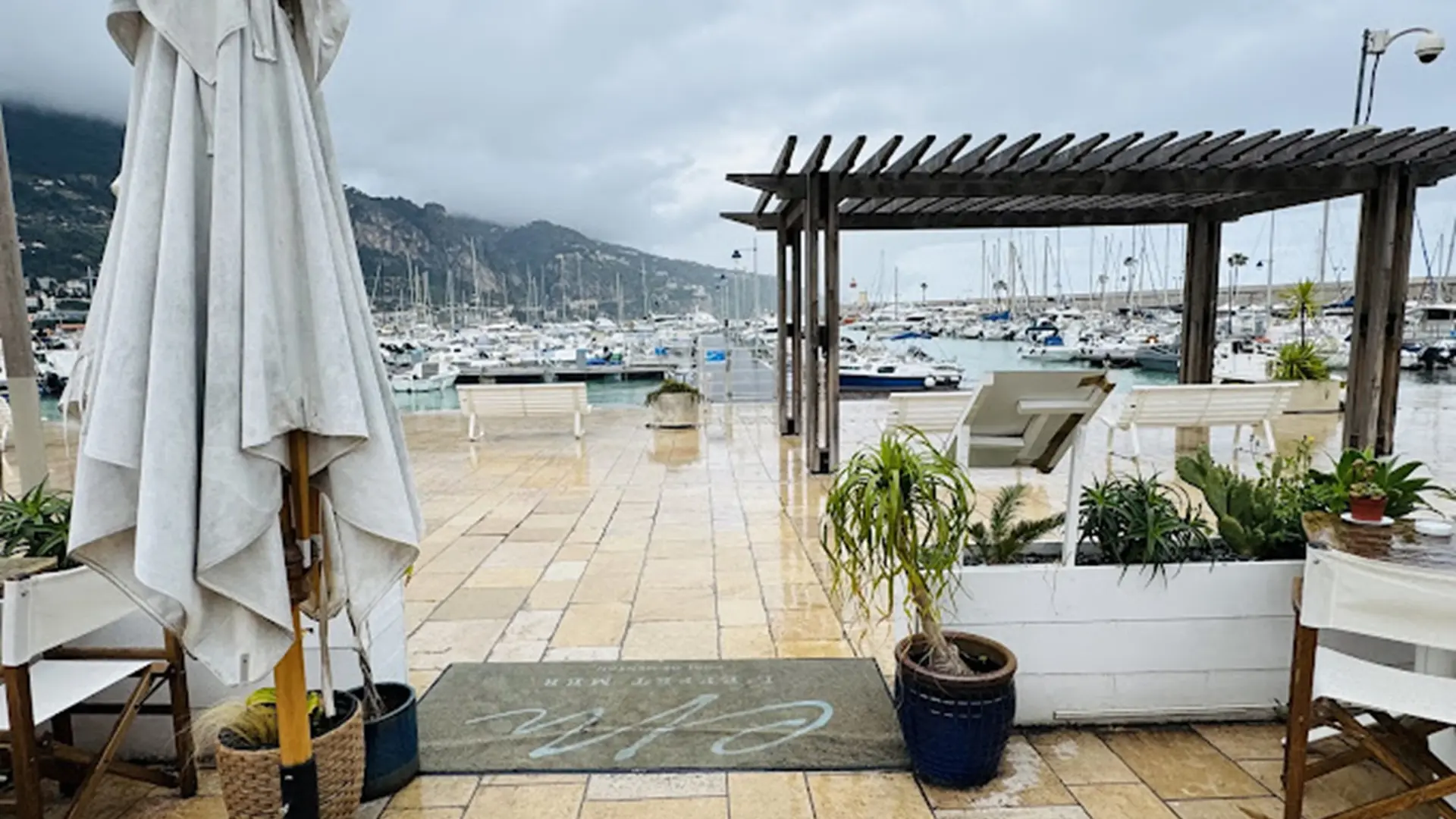 Depuis la terrasse du restaurat