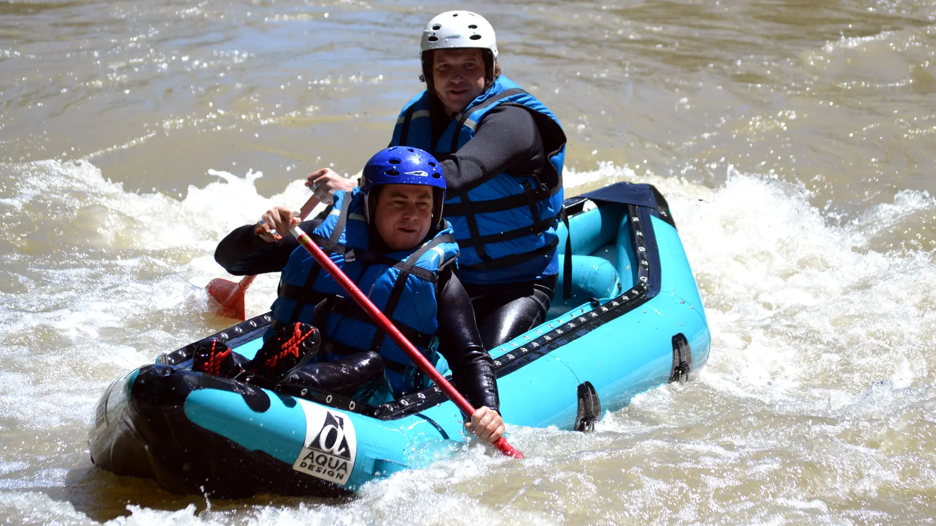 Activité encadrée par Frogs Rafting