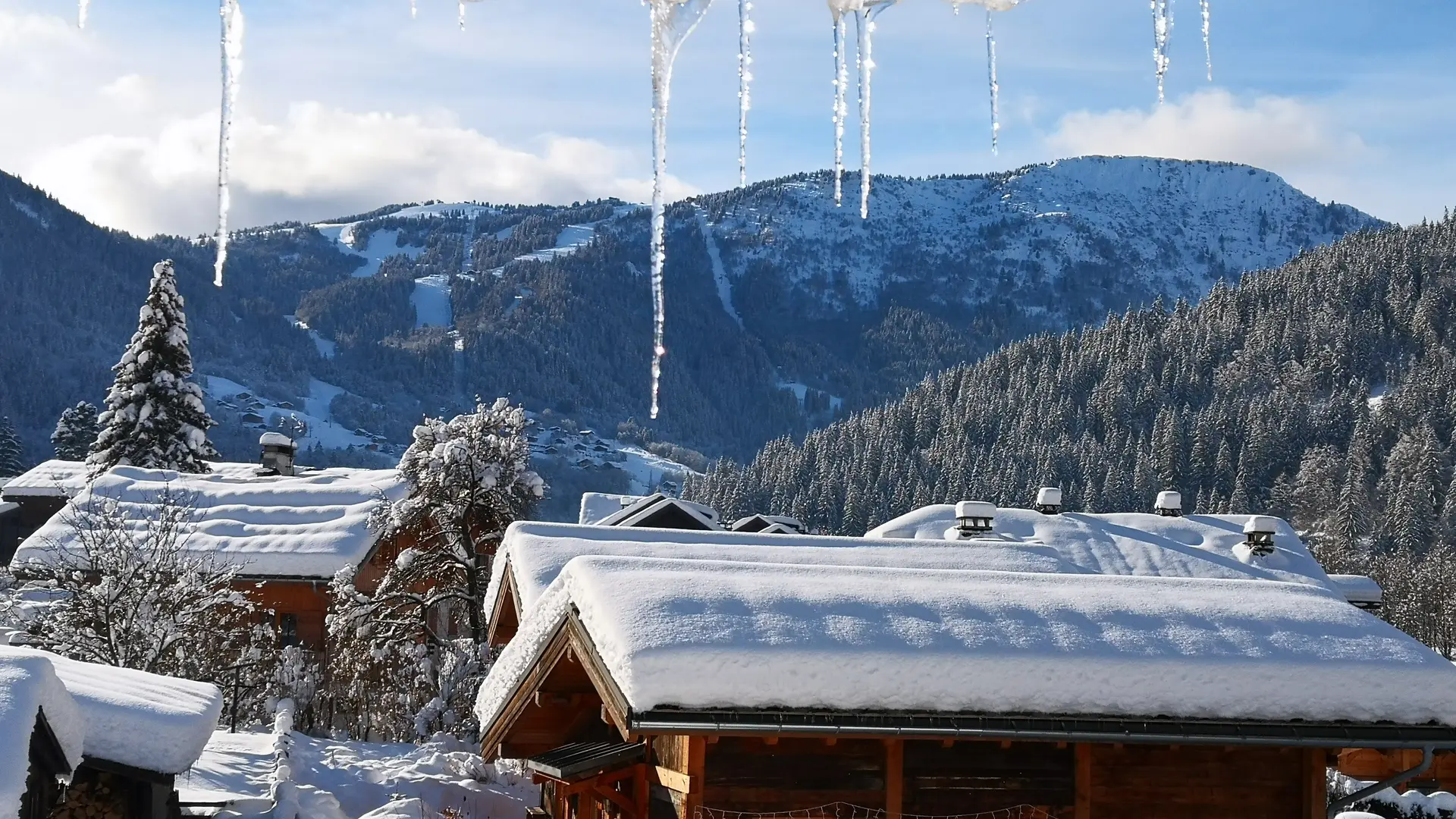 l'extérieur du chalet