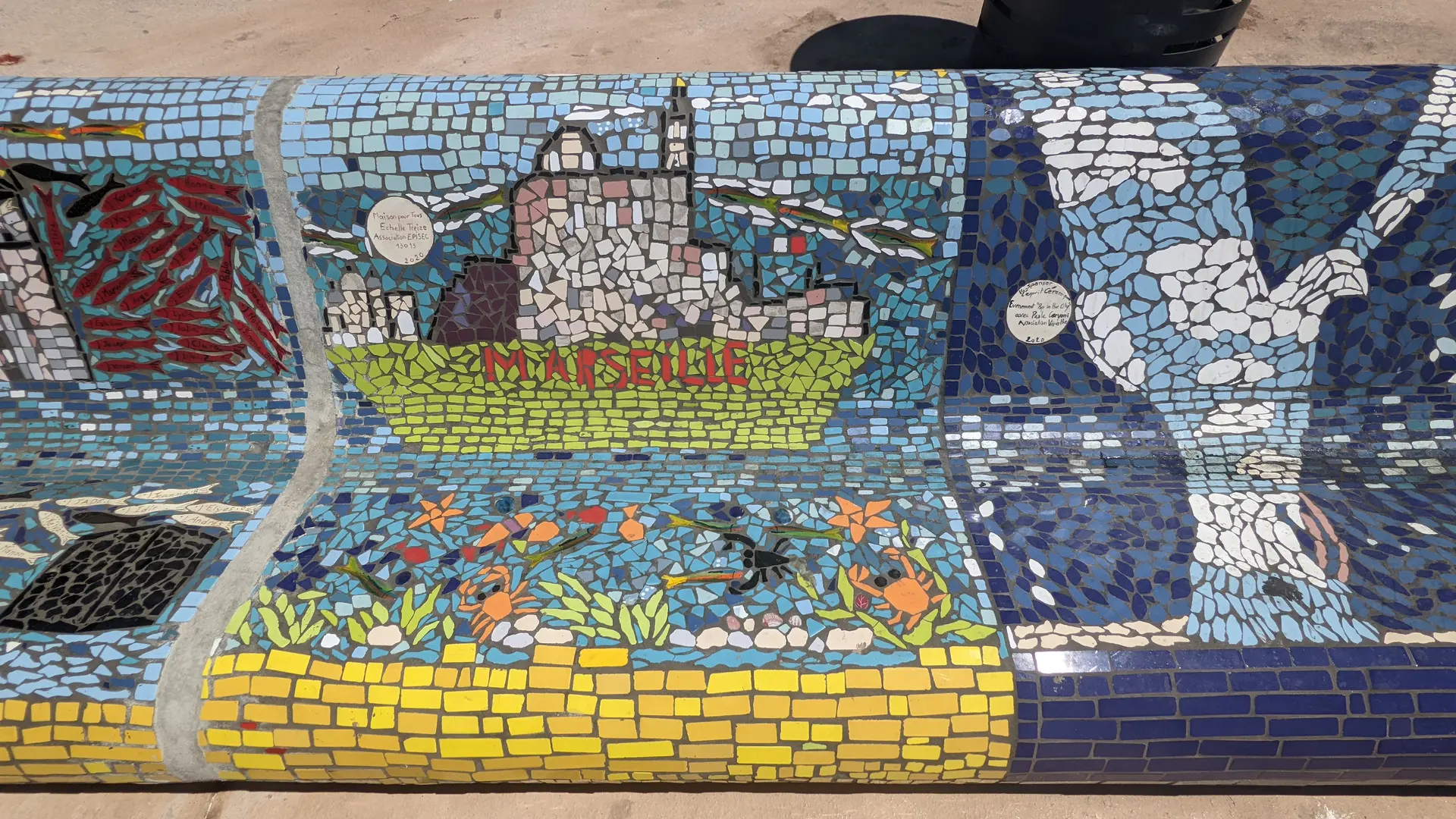 banc mosaïque