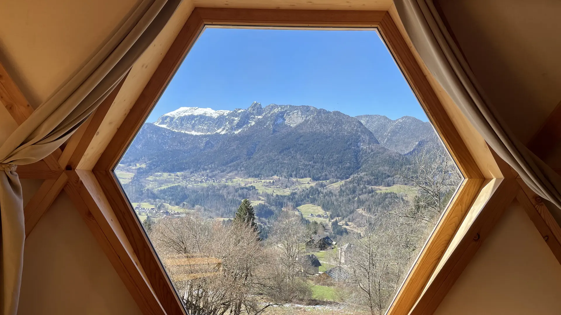 La vue depuis l'intérieur du Dôme