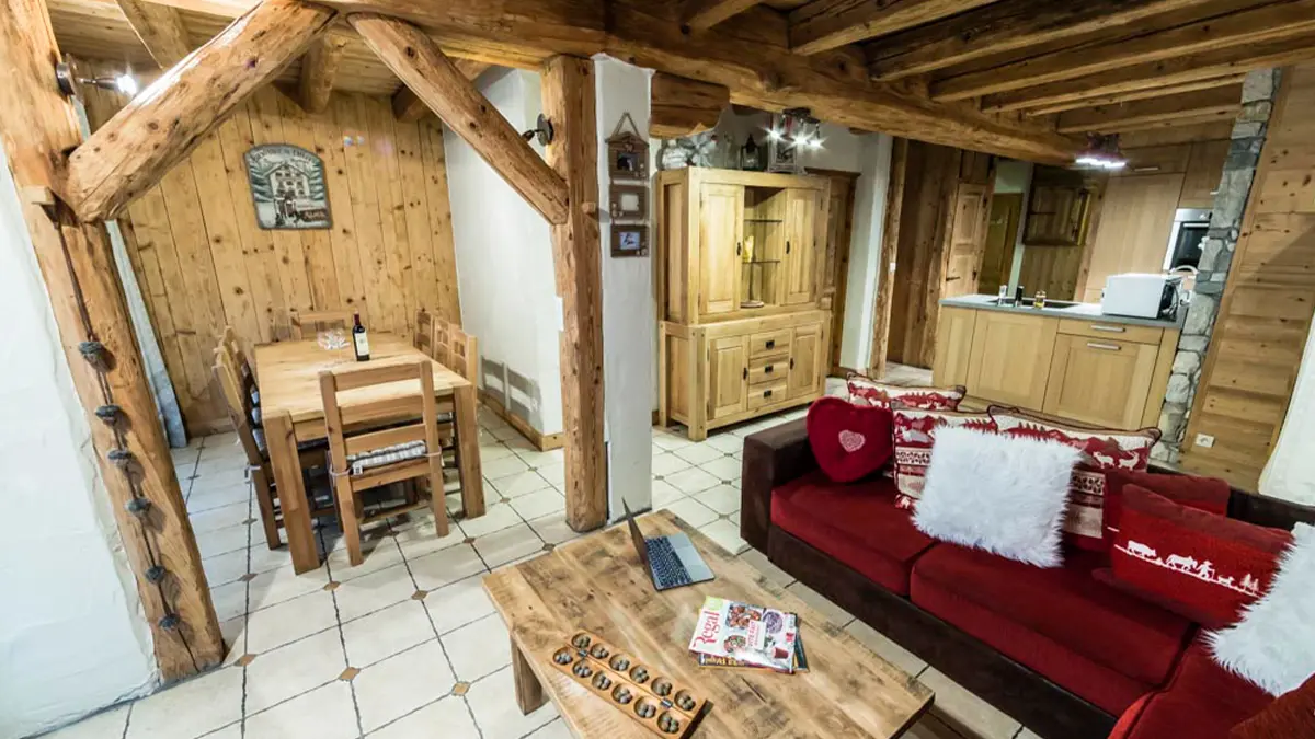 Pièce de vie_Chalet Ancolie