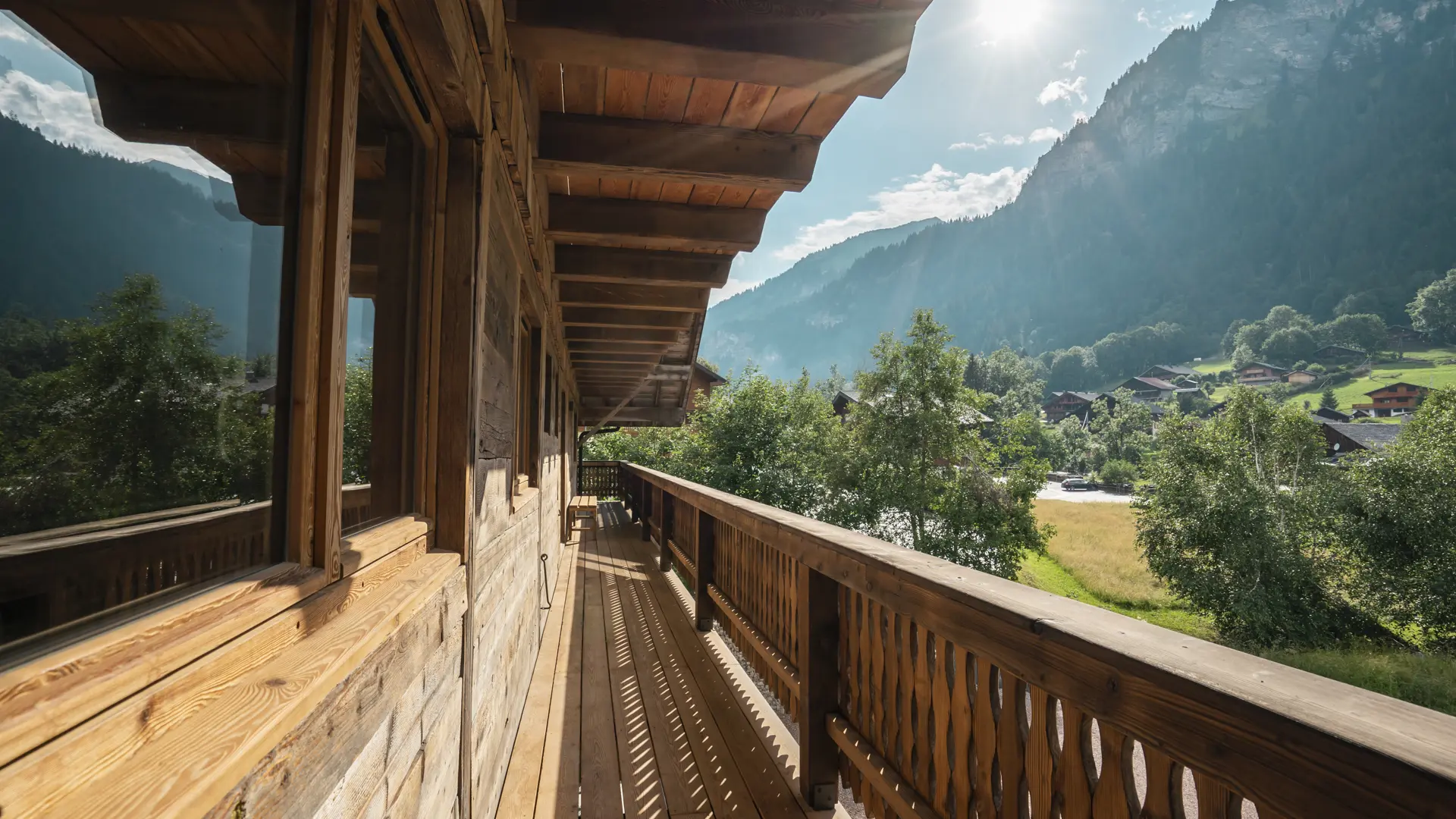 Vue-du-balcon - été - 5 pièces - Chalet les Cerfs_Châtel