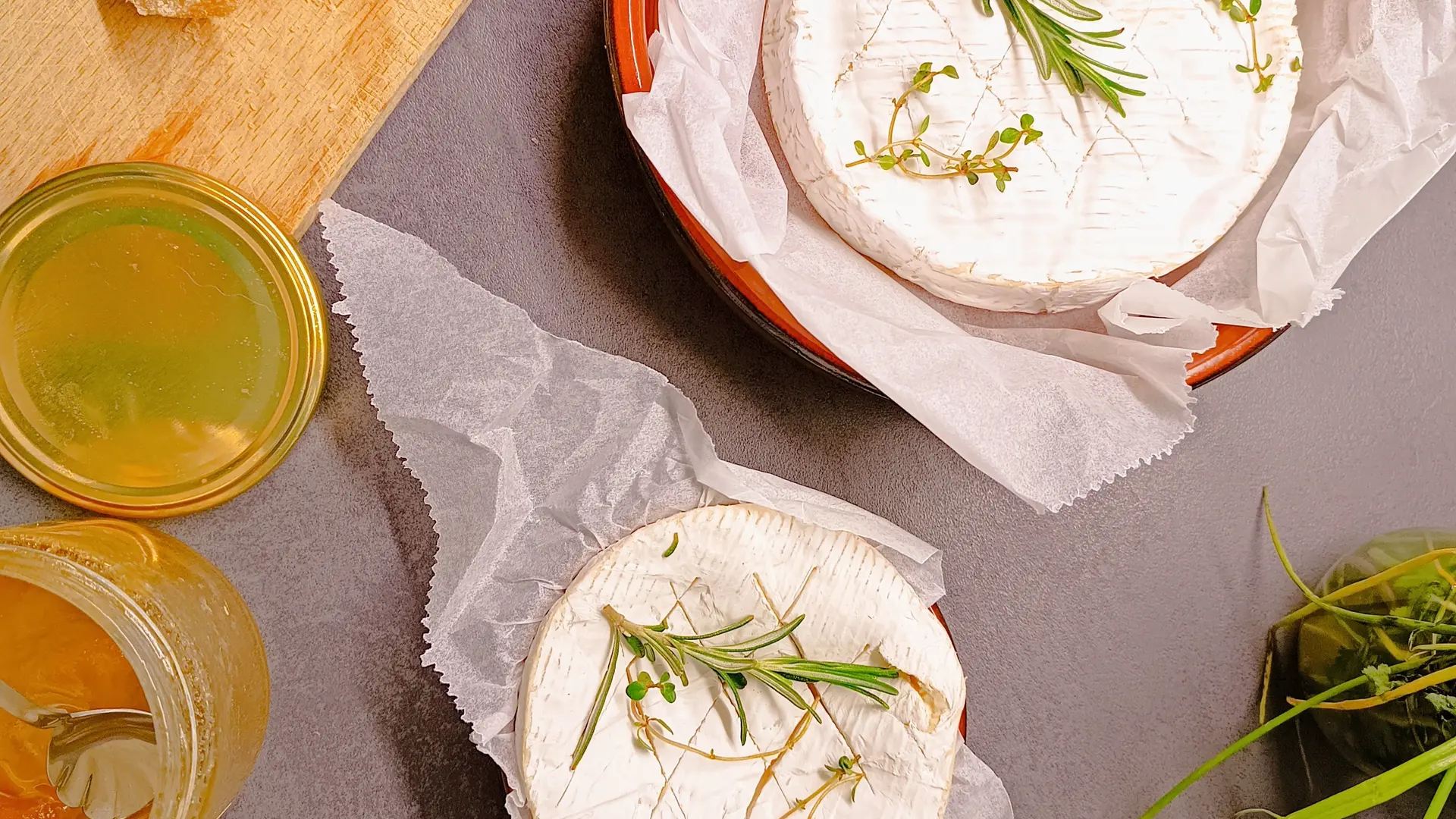 camembert roti au miel