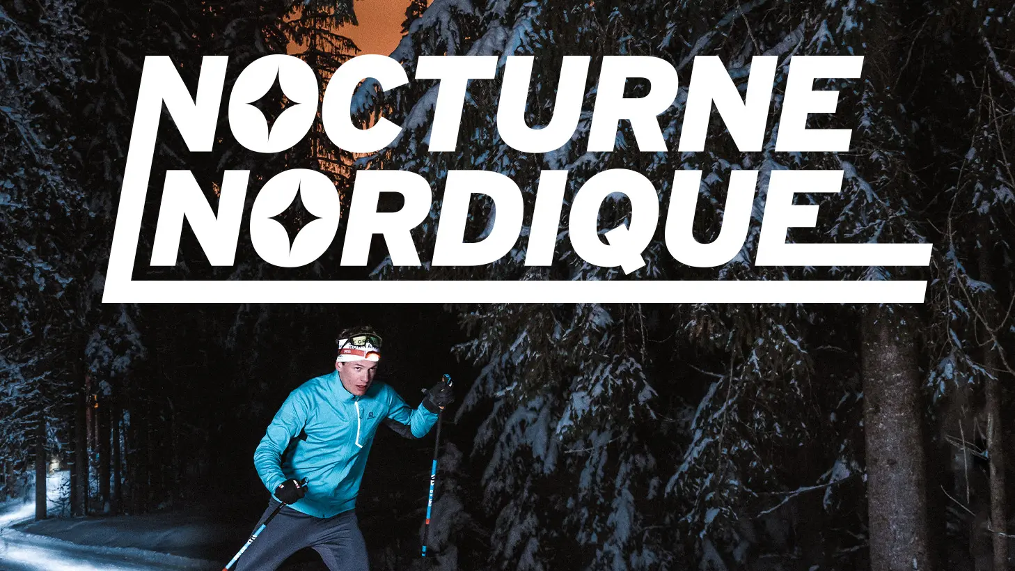 ski  nordique en nocturne