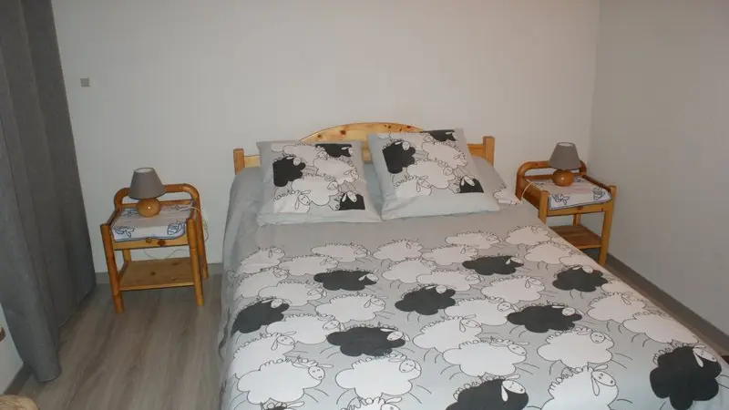 Chambre avec lit double