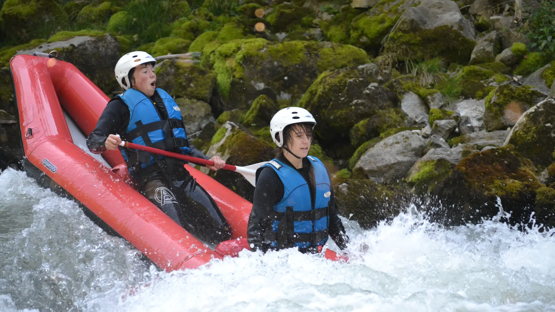 Activité encadrée par Frogs Rafting