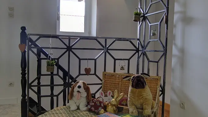 Le coin des petits, sur la mezzanine...