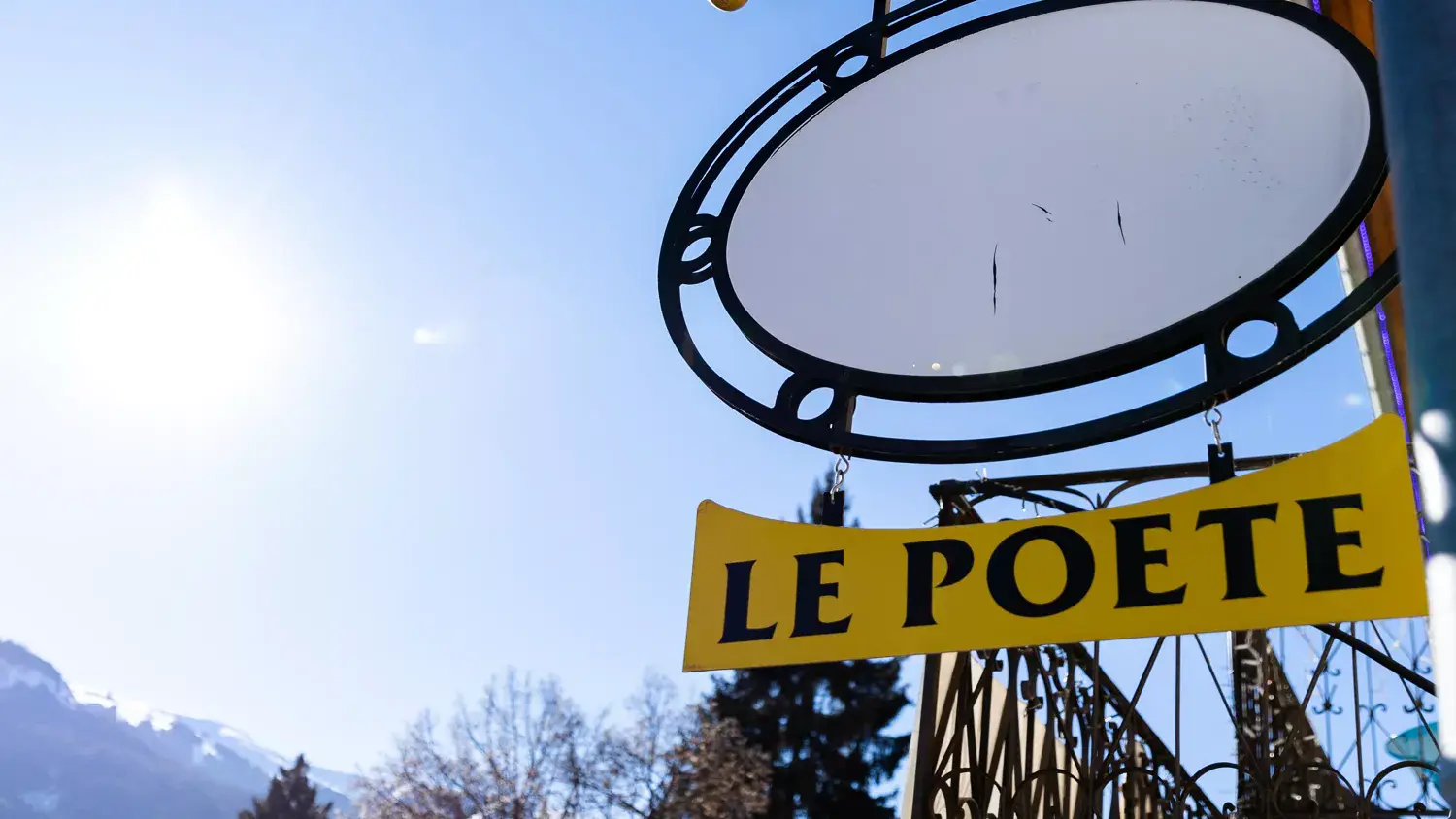 affichage chez le poète