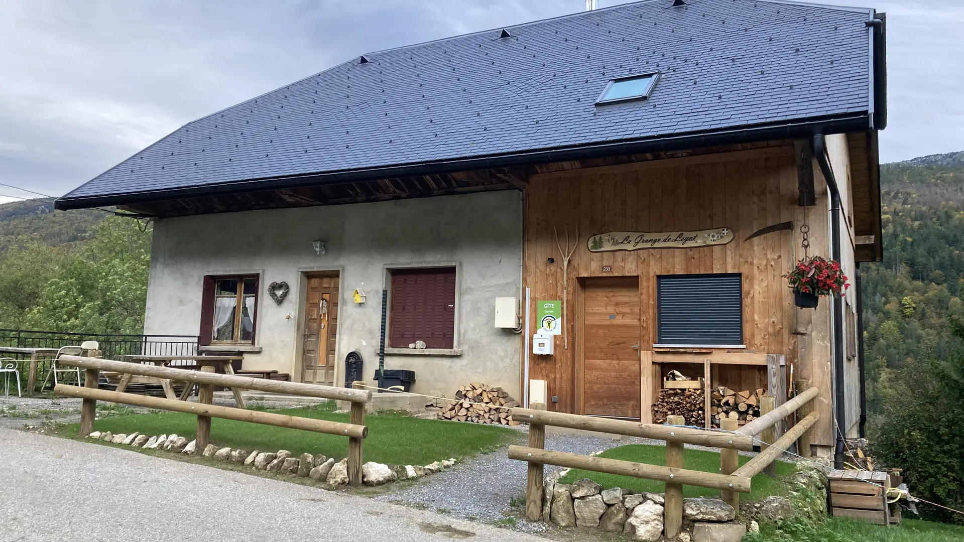 Vue extérieure en été