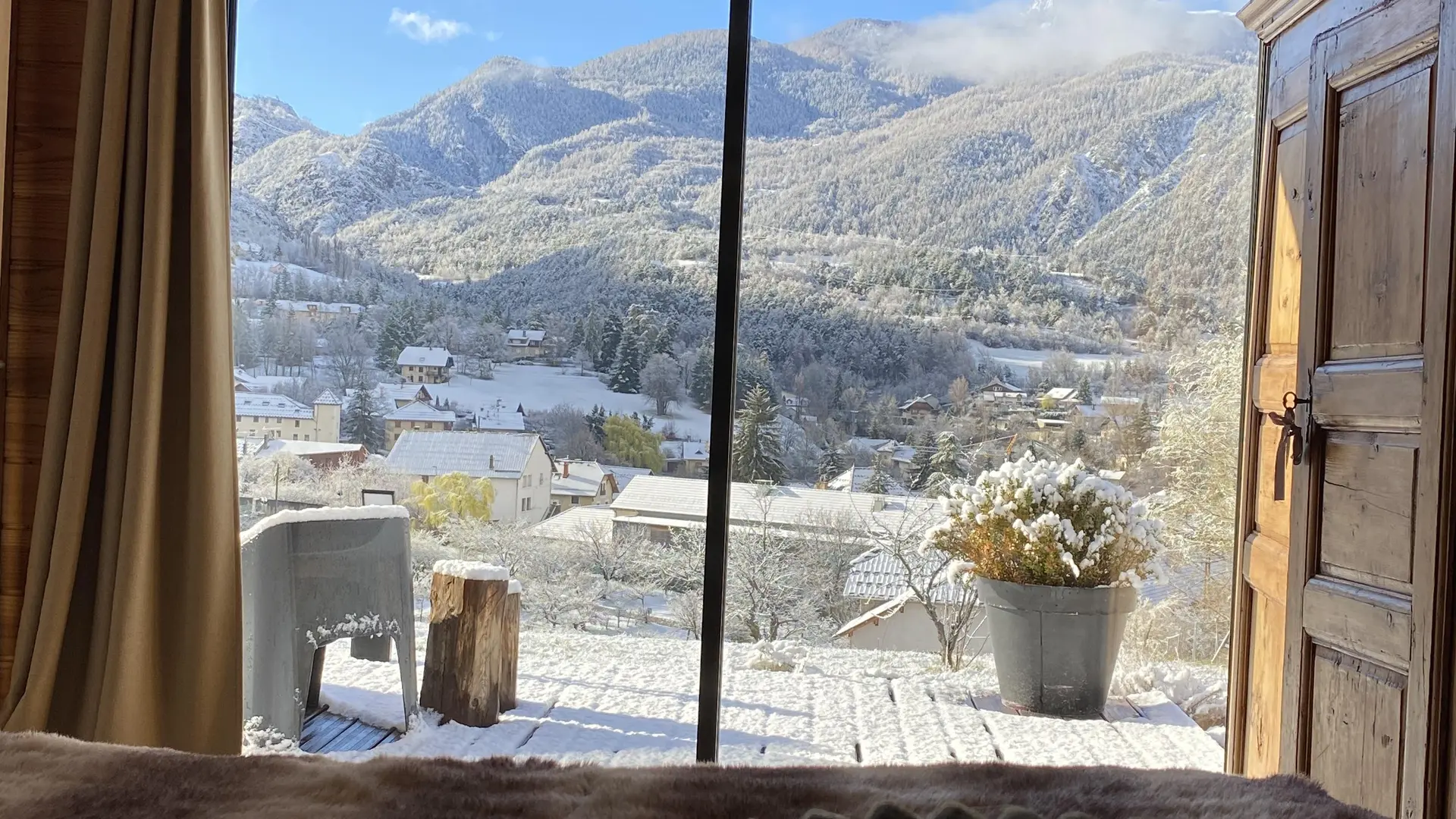 Vue panoramique depuis la chambre