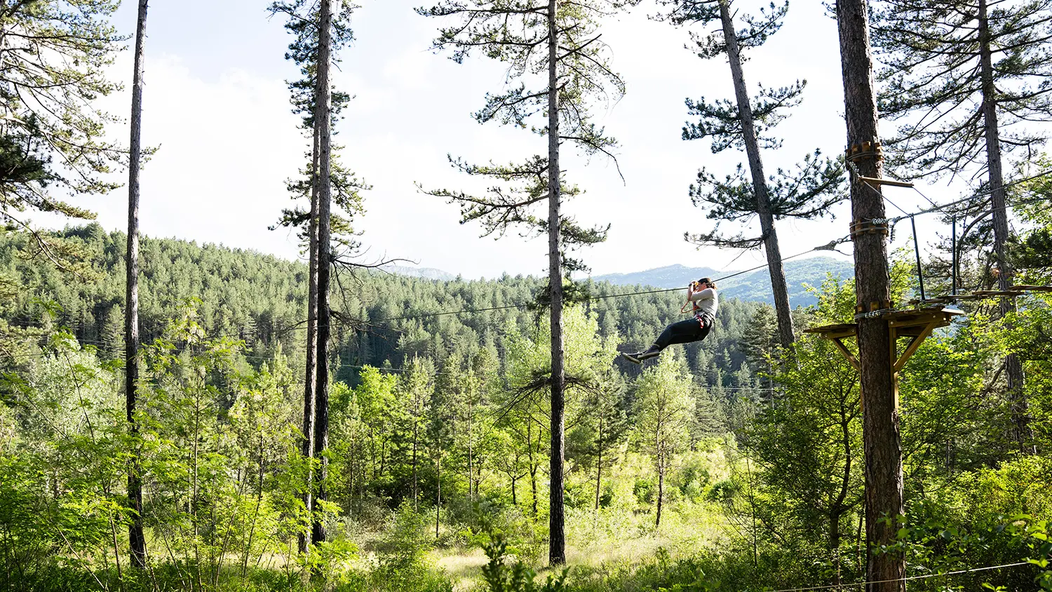 Parcours acrobatiques en hauteur