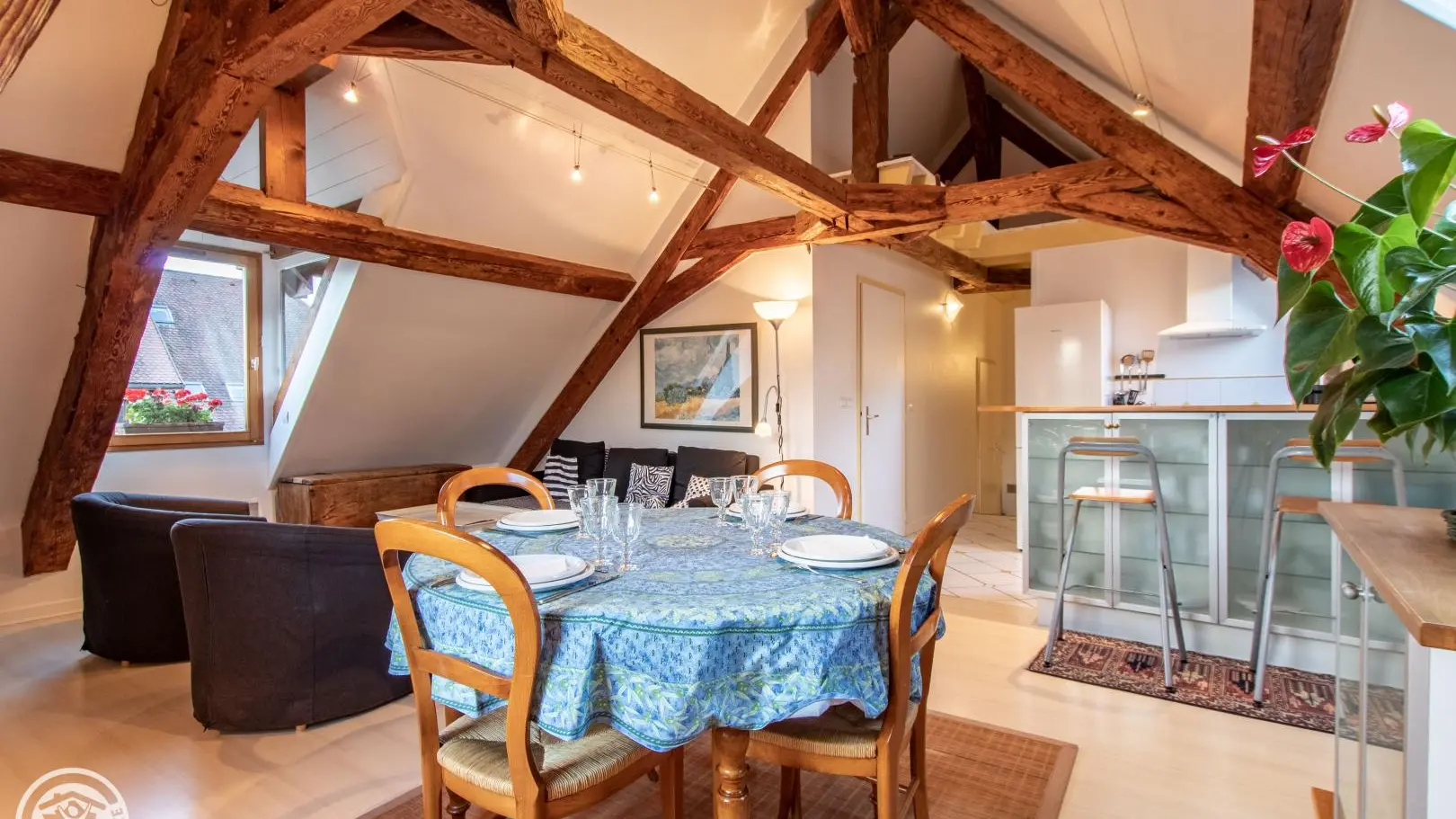 Pièce principale du gîte