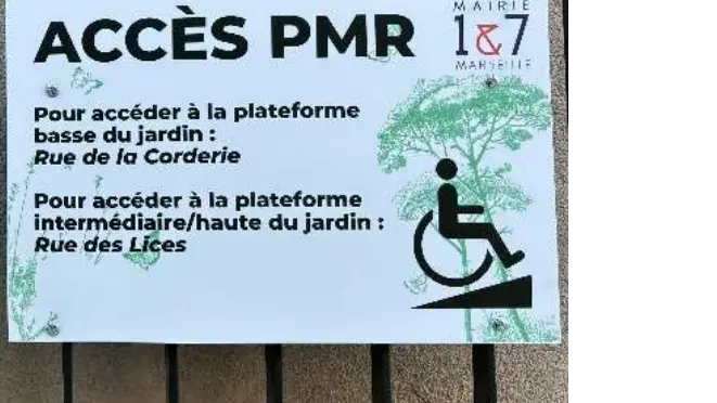 Accès PMR du jardin St Nicolas
