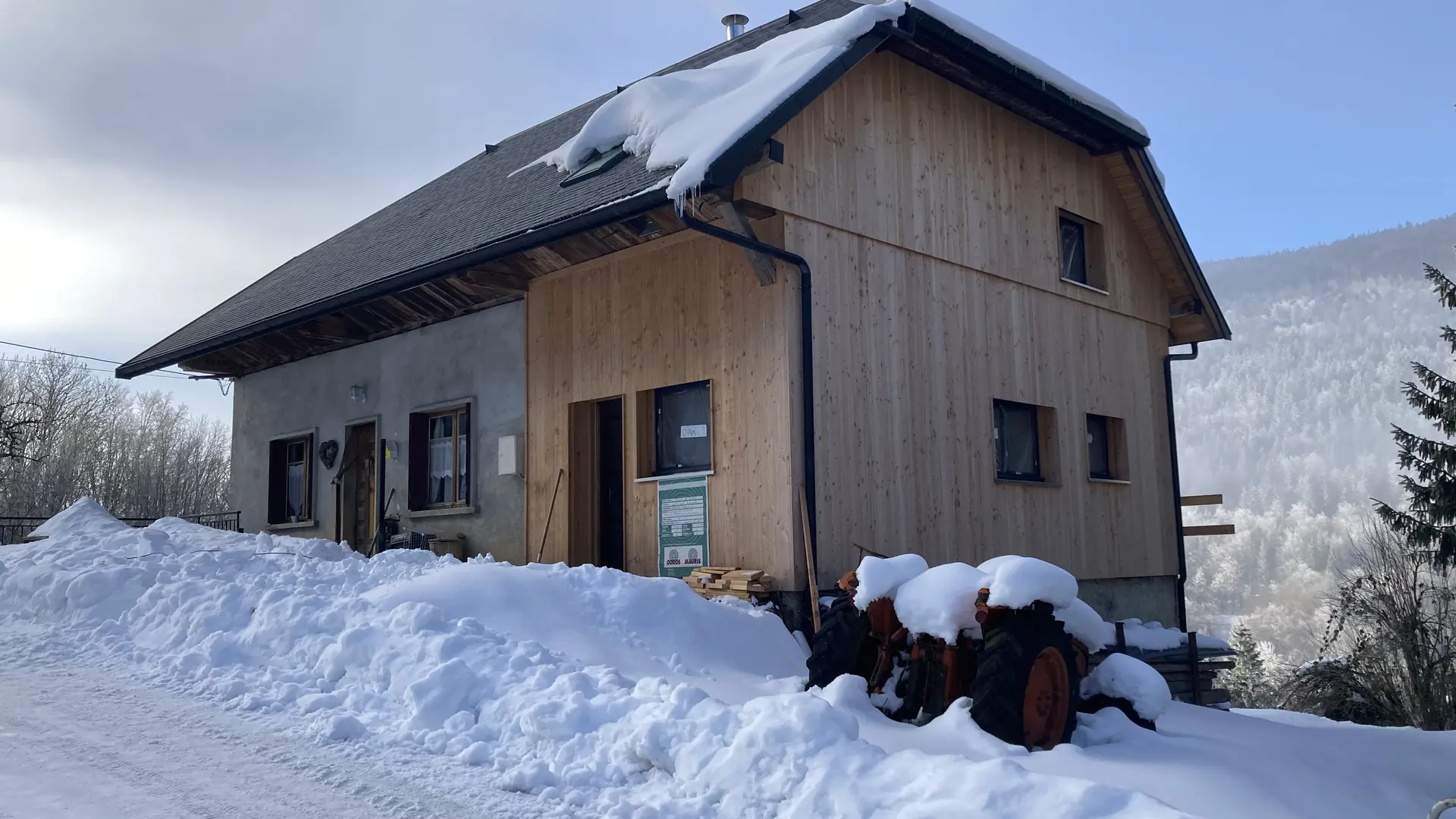 Vue extérieure en hiver