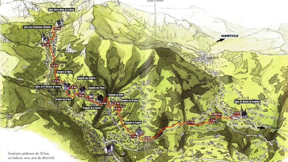carte du sentier du baroque