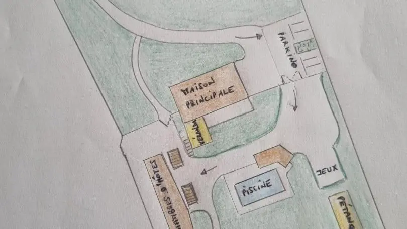 Plan de la propriété La clé des chaumes