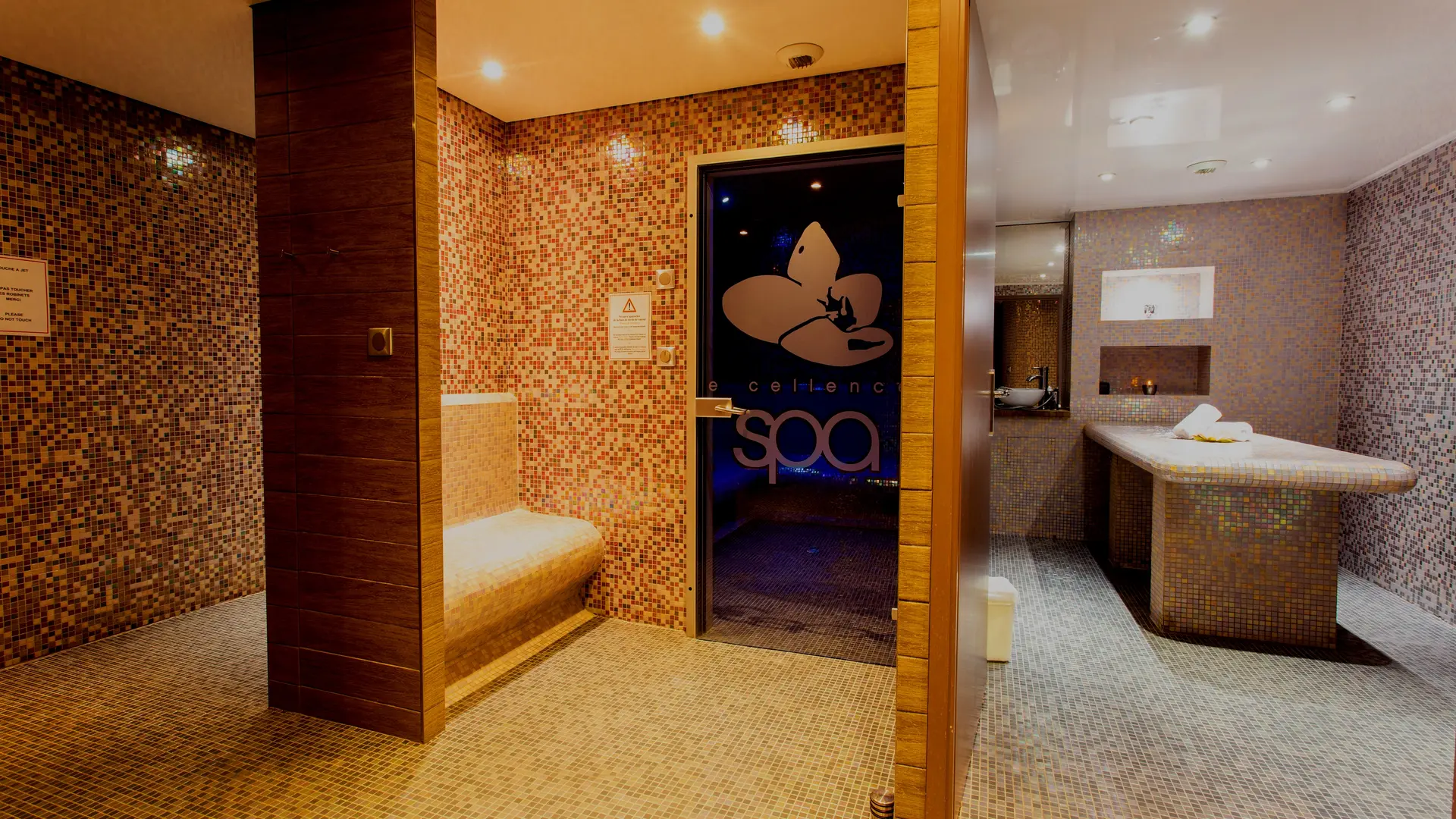 Hammam, salle enveloppement & gommage Excellence Spa