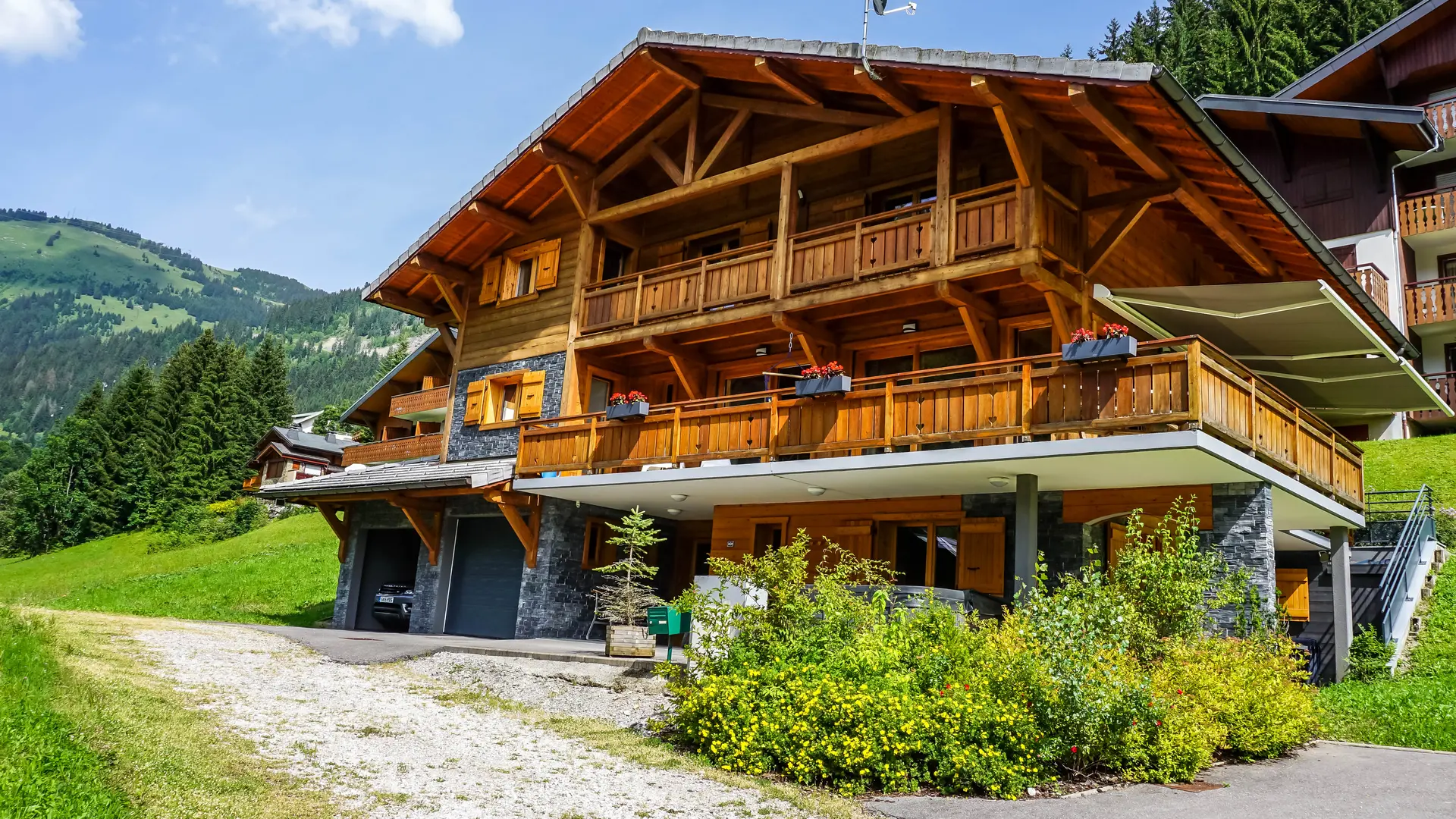 Le chalet en été