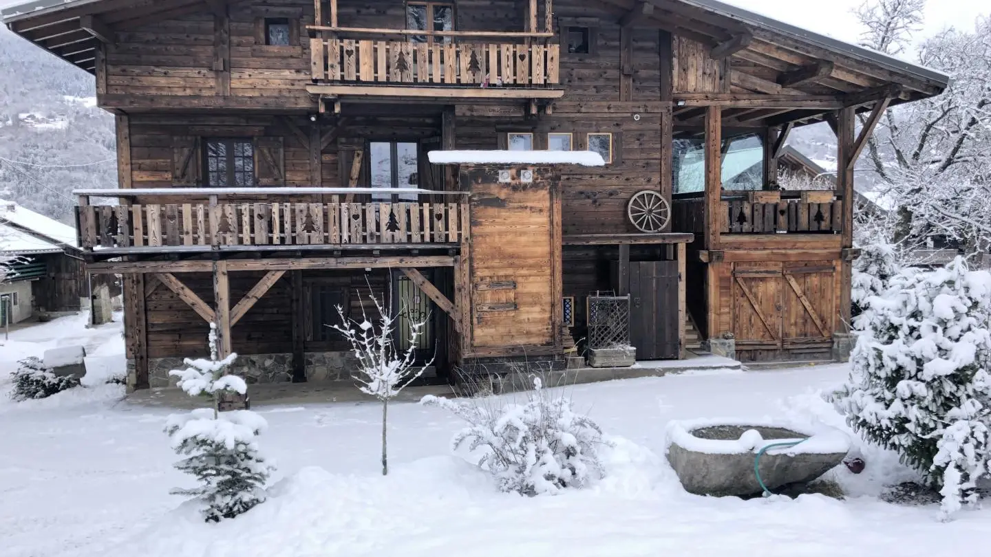 le chalet en hiver