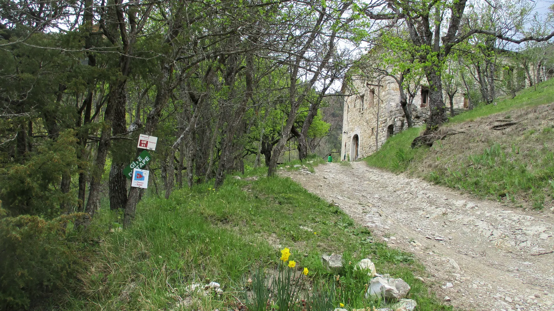 Arrivée du gîte