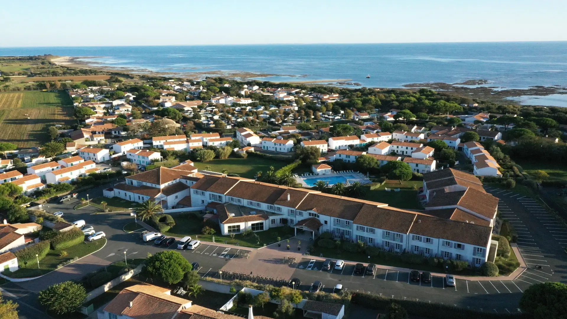 Vue aérienne de l'hôtel