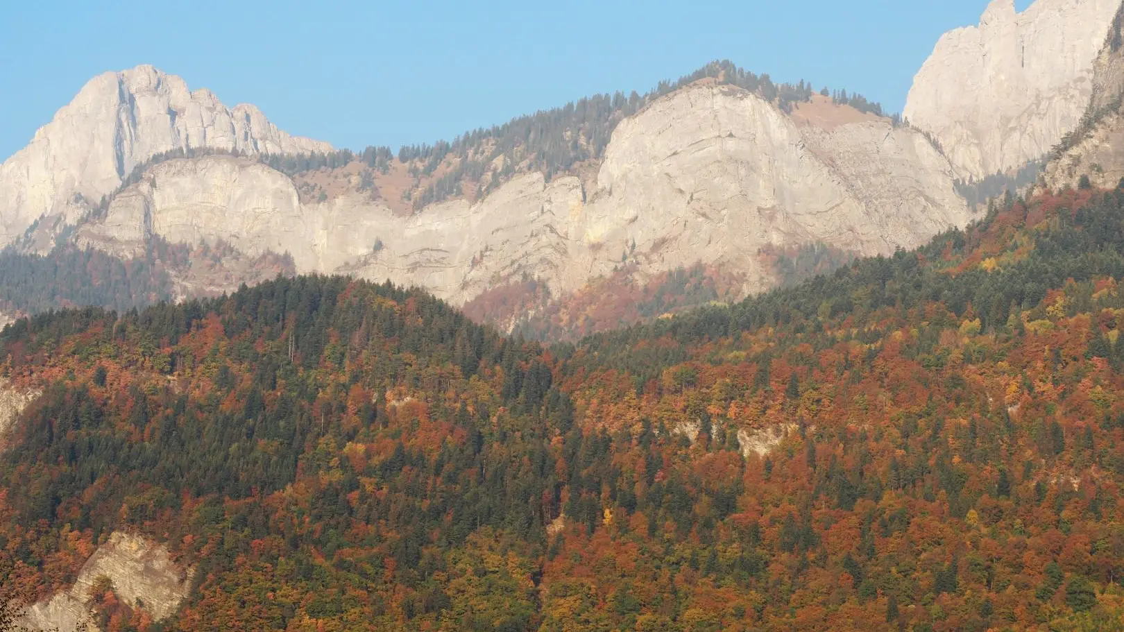 Paysage d'automne du balcon