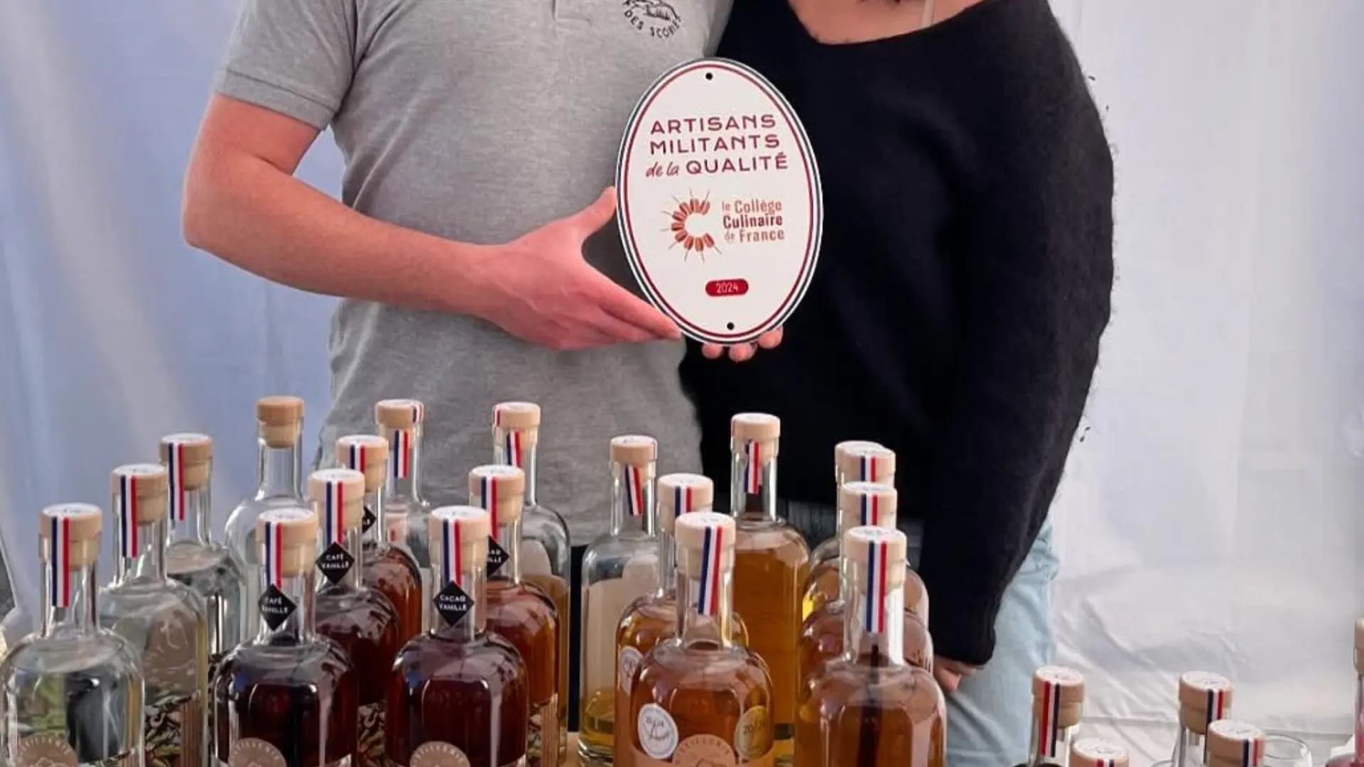Quentin et Sophie de la distillerie des scories