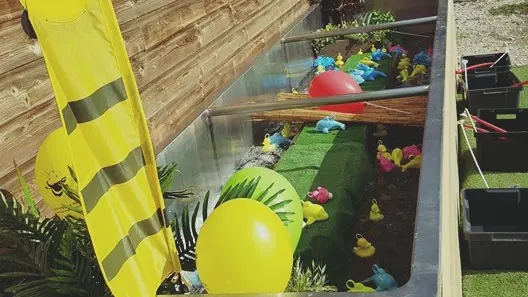 La pêche aux canards à La Miellerie la Grange aux Abeilles - Estivareilles