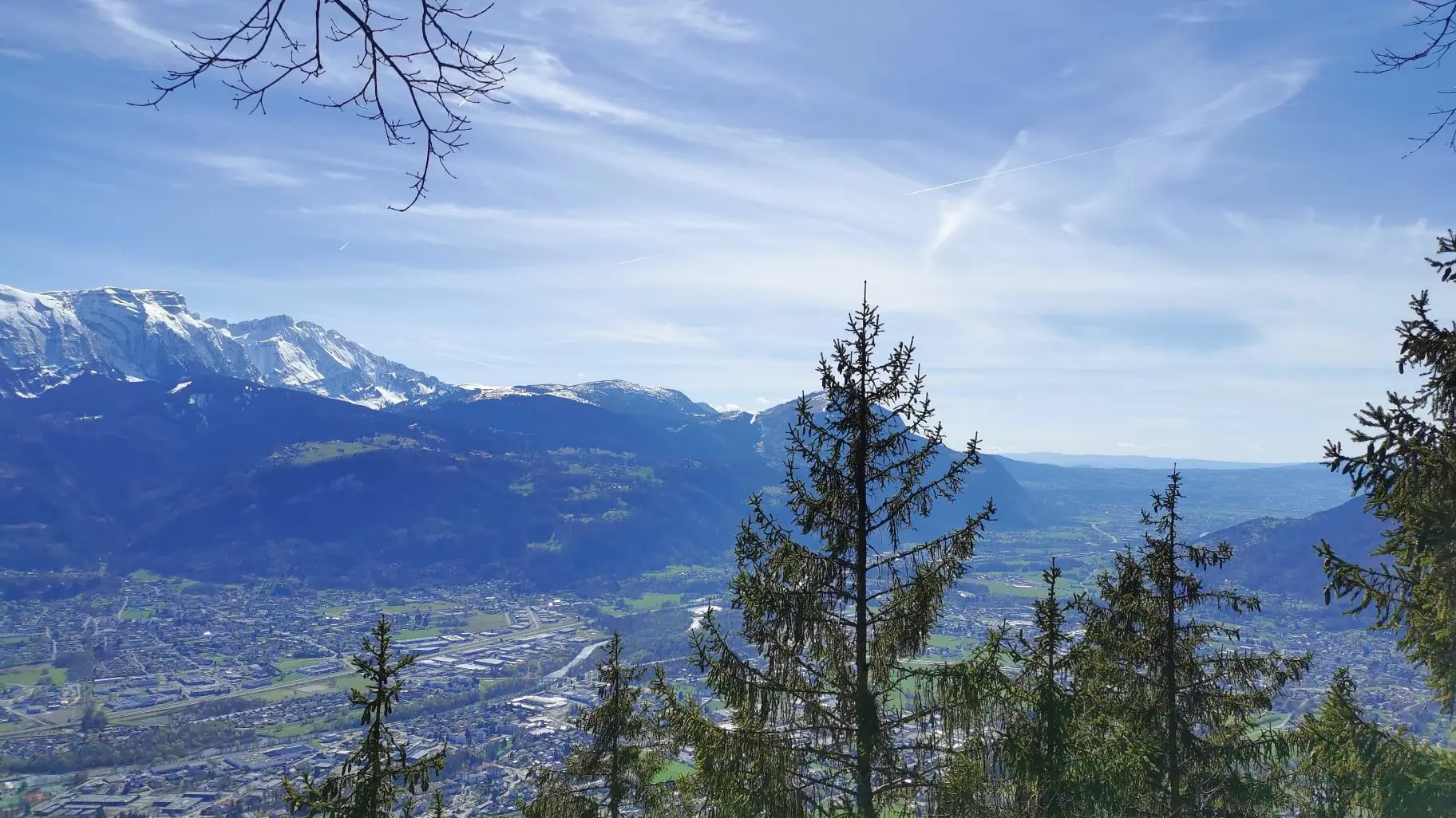 Vue sur la vallée de l'Arve