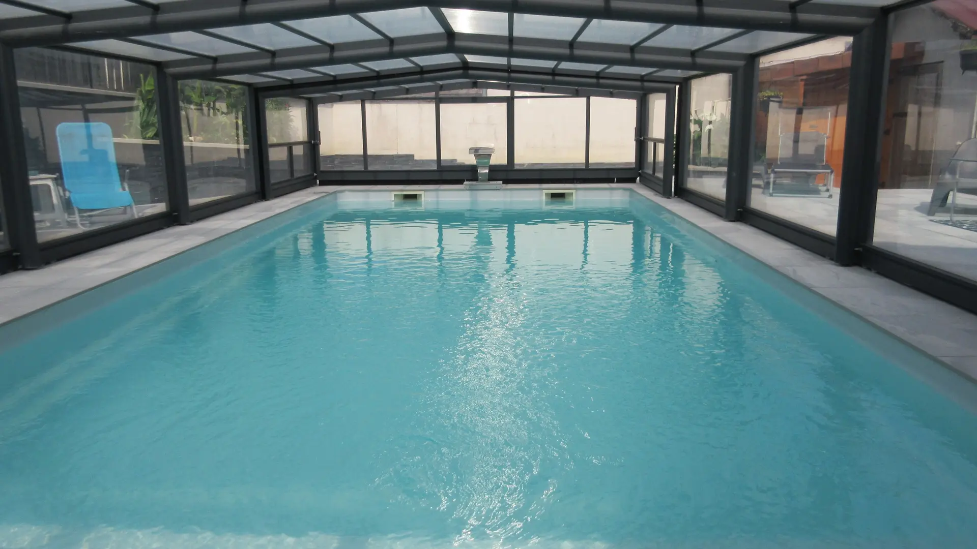 Piscine couverte l'hiver