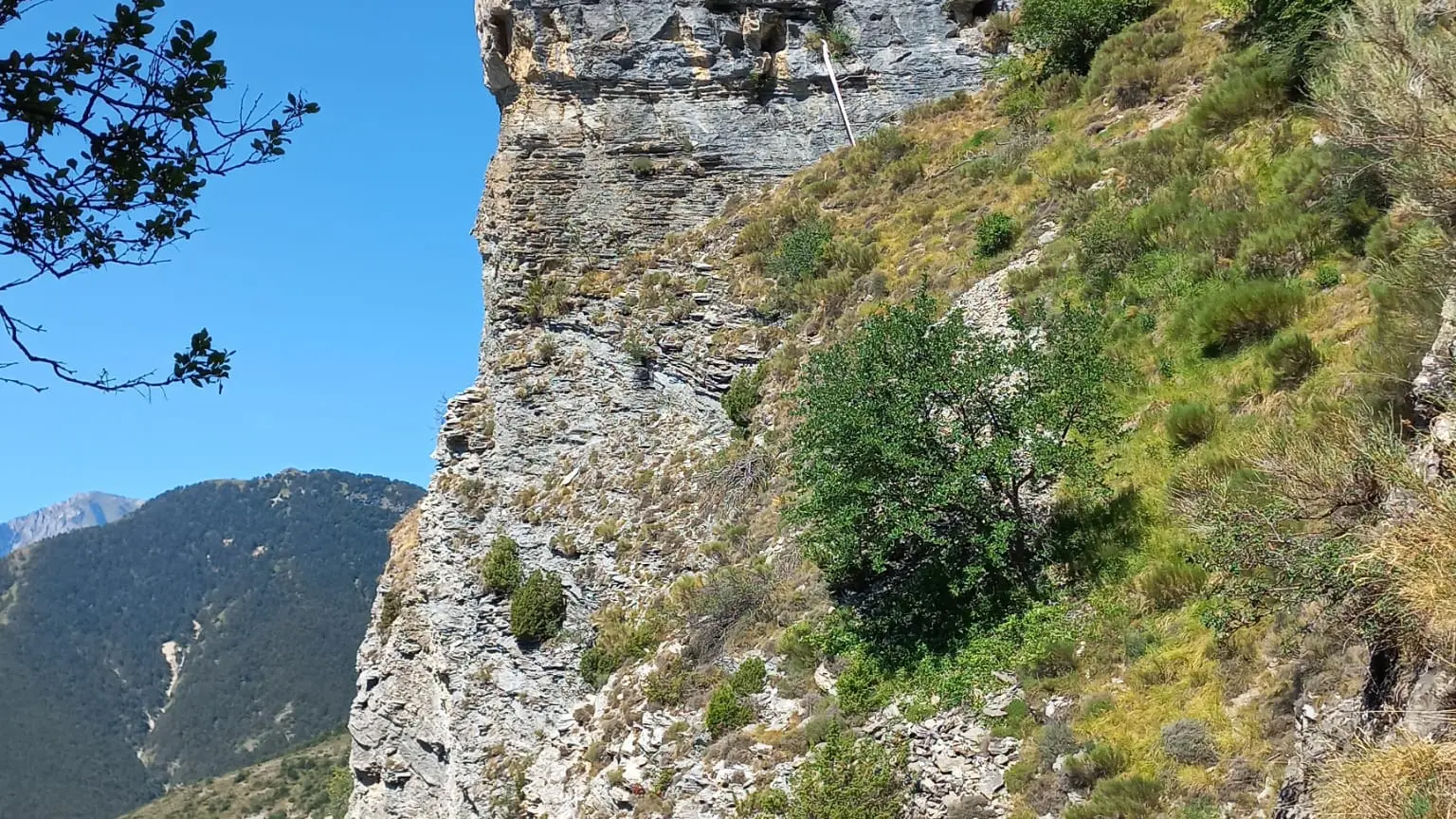 vue sur le blockaus de Castel Tournou