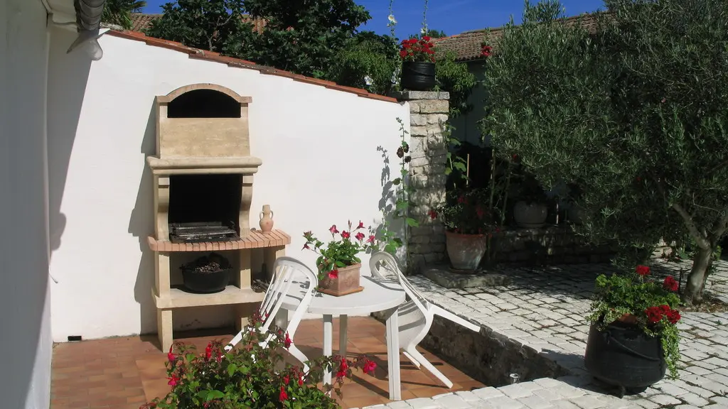 Terraza con barbacoa