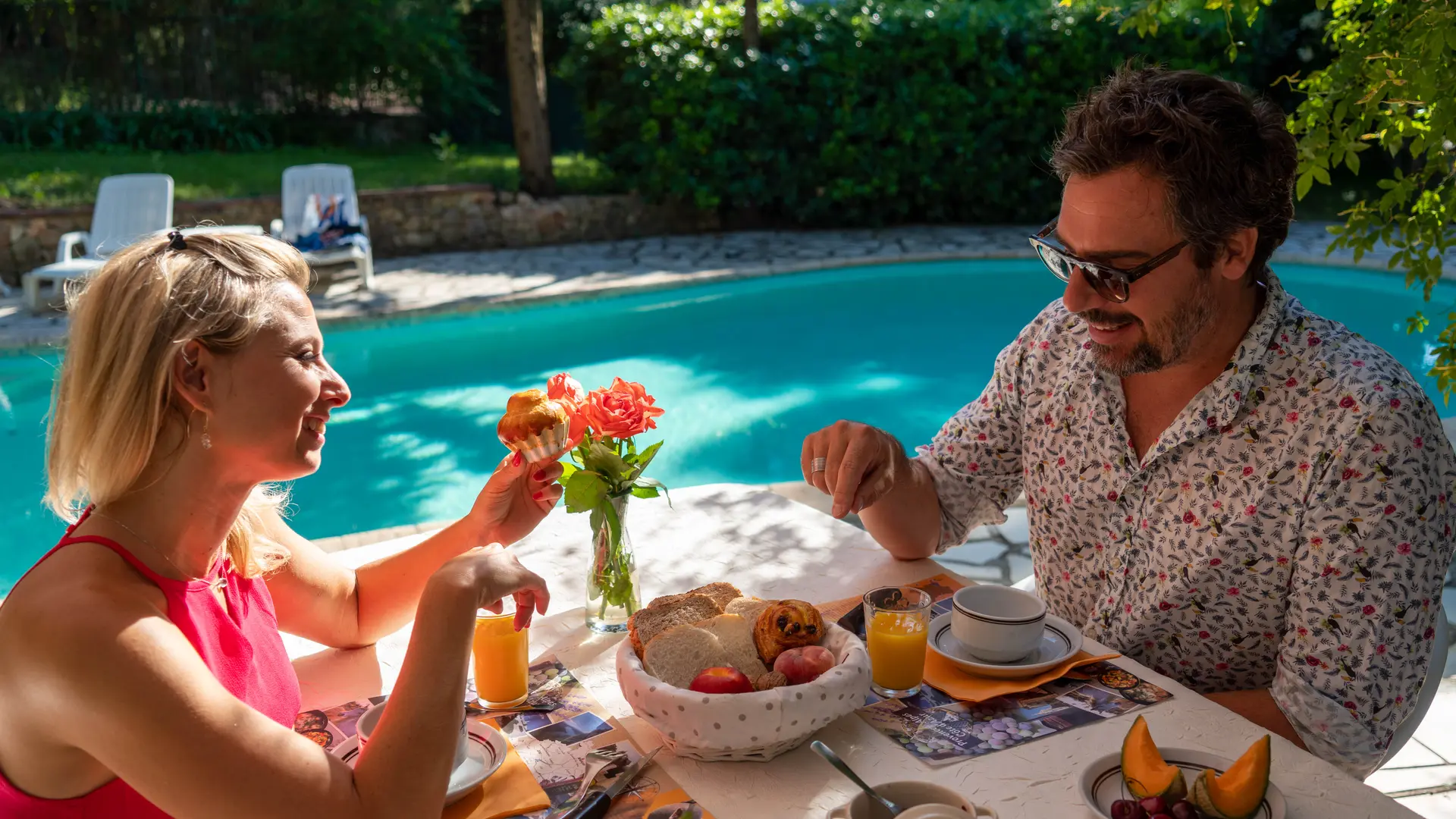 Moment détente au petit-déjeuner