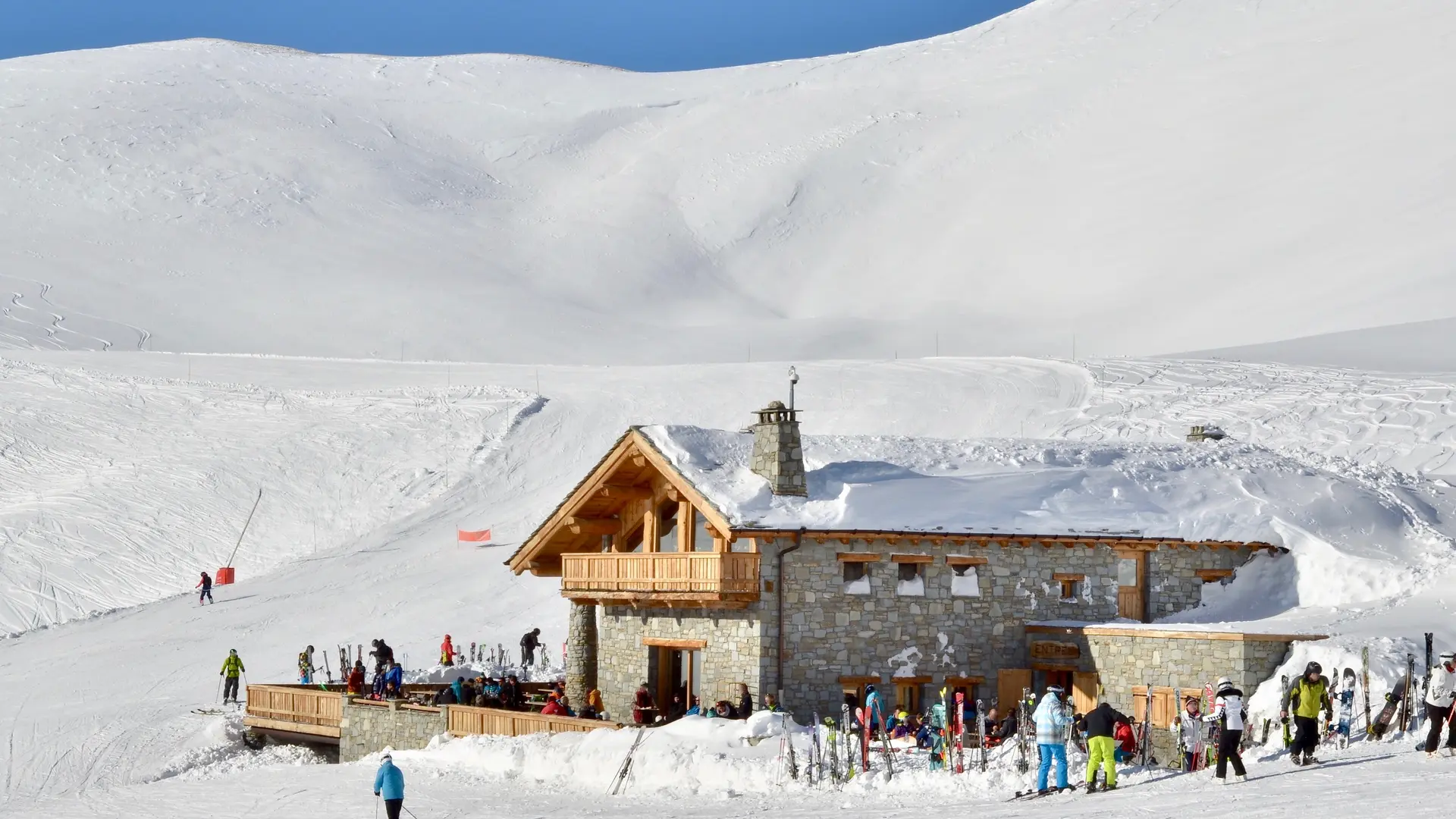 Extérieur en hiver - Restaurant La Cascade