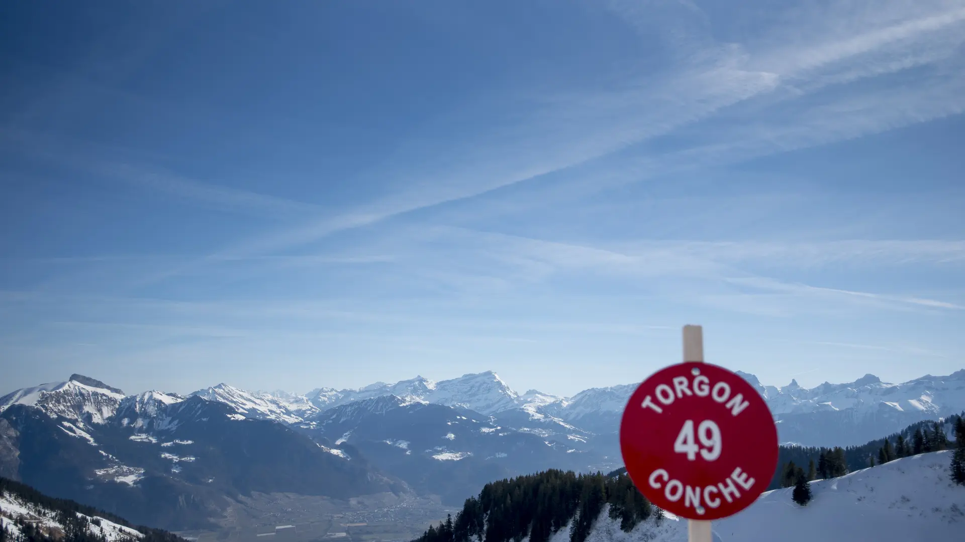 Torgon, vue sur les montagnes voisines