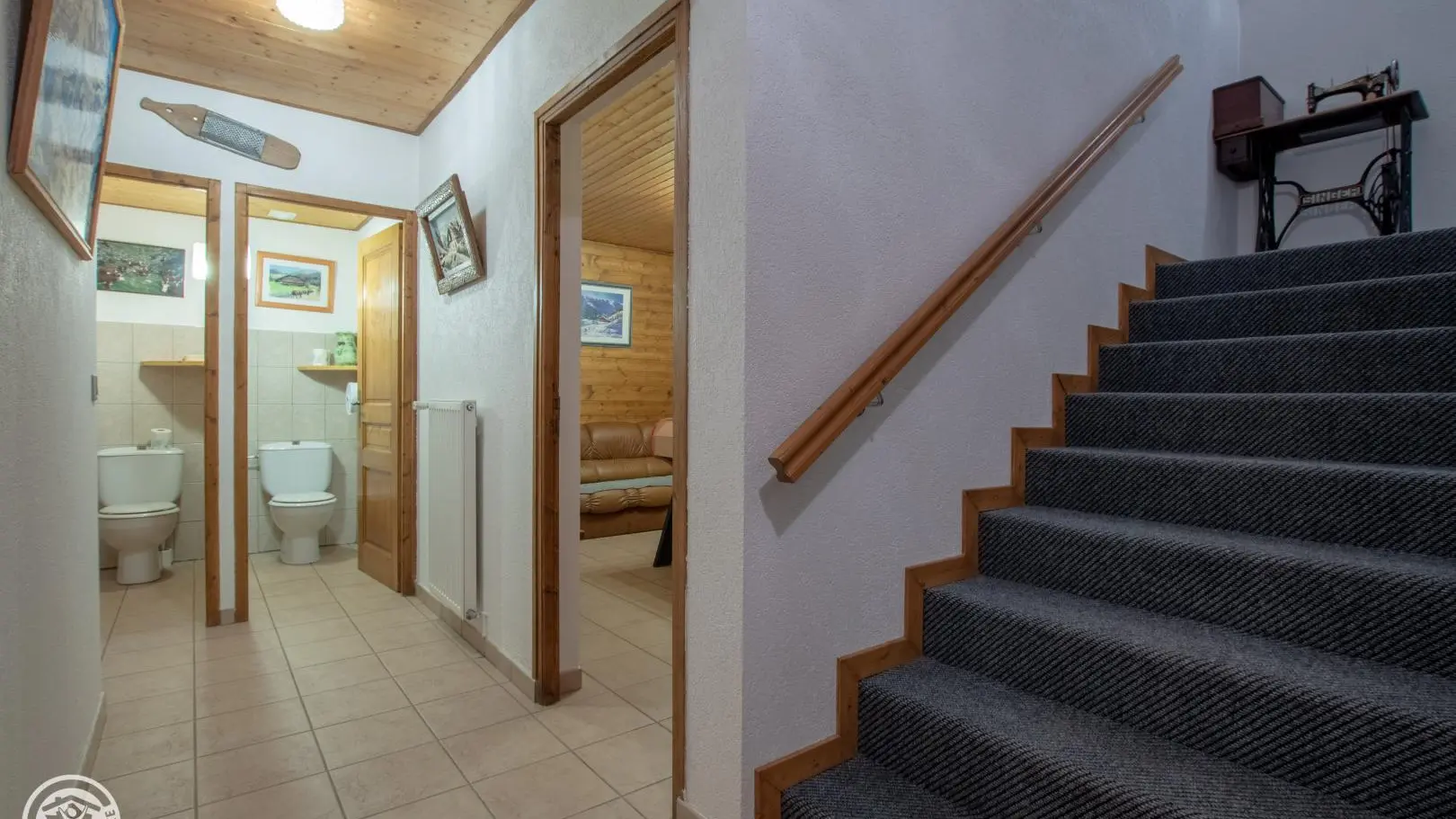 Accès au niveau -1.
2 wc indépendants.