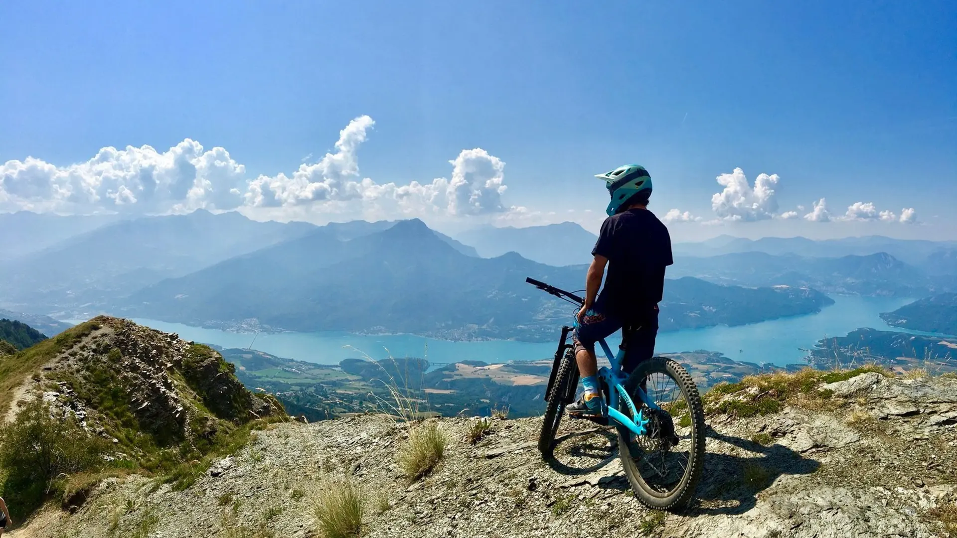 Vu du lac depuis le sommet de Réallon