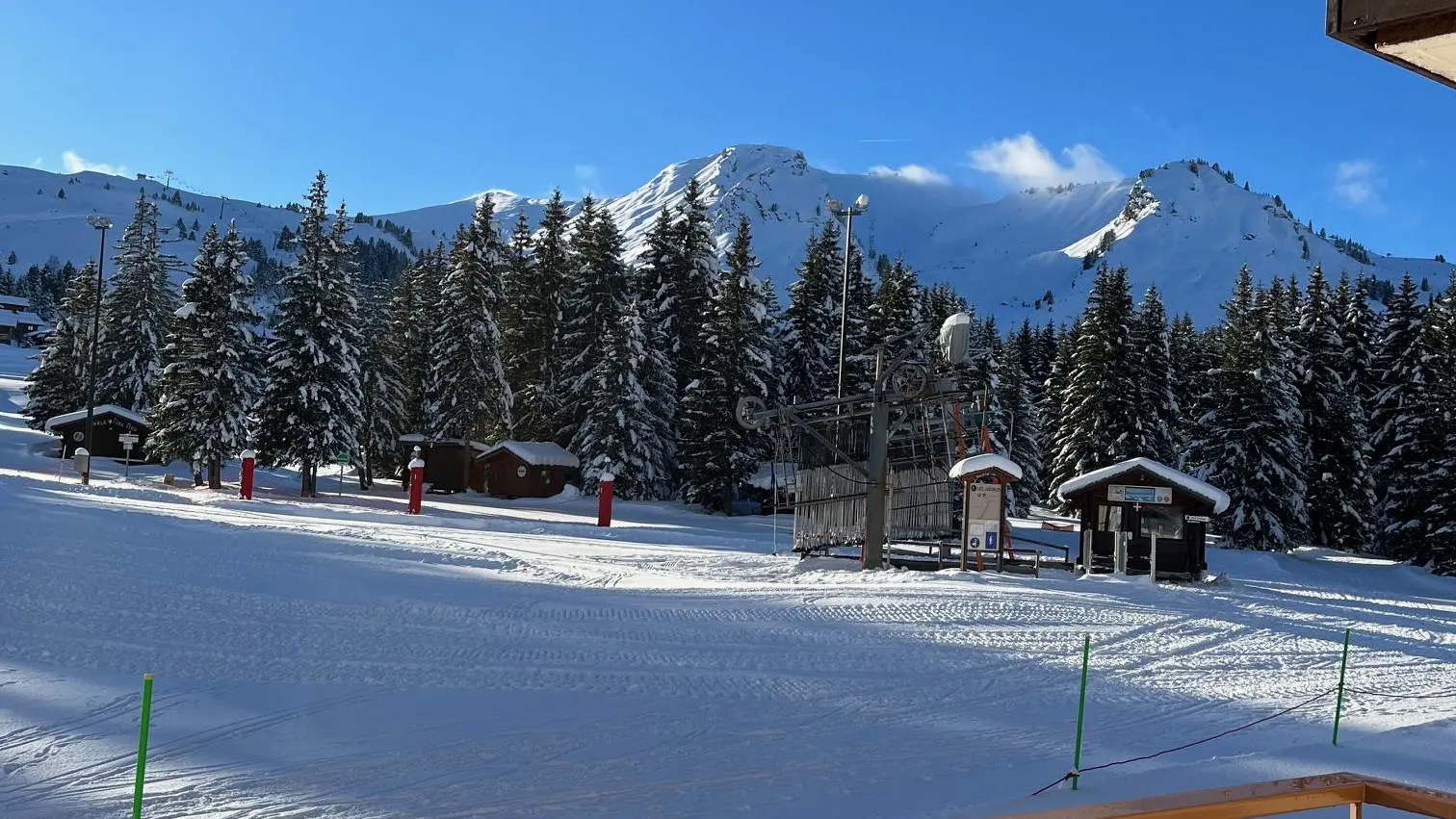 Au pied du téléski de Chevaly