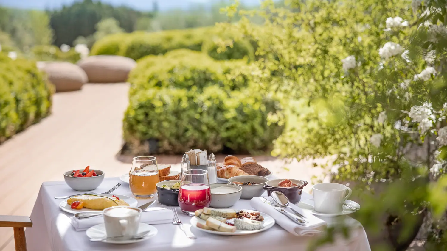 Petit-déjeuner avec vue Mont Blanc
