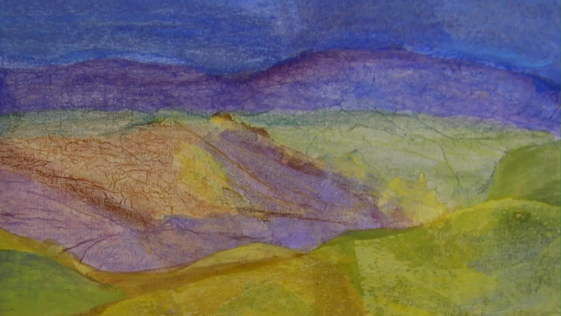 ‘Estivale’ - techniques mixtes sur toile