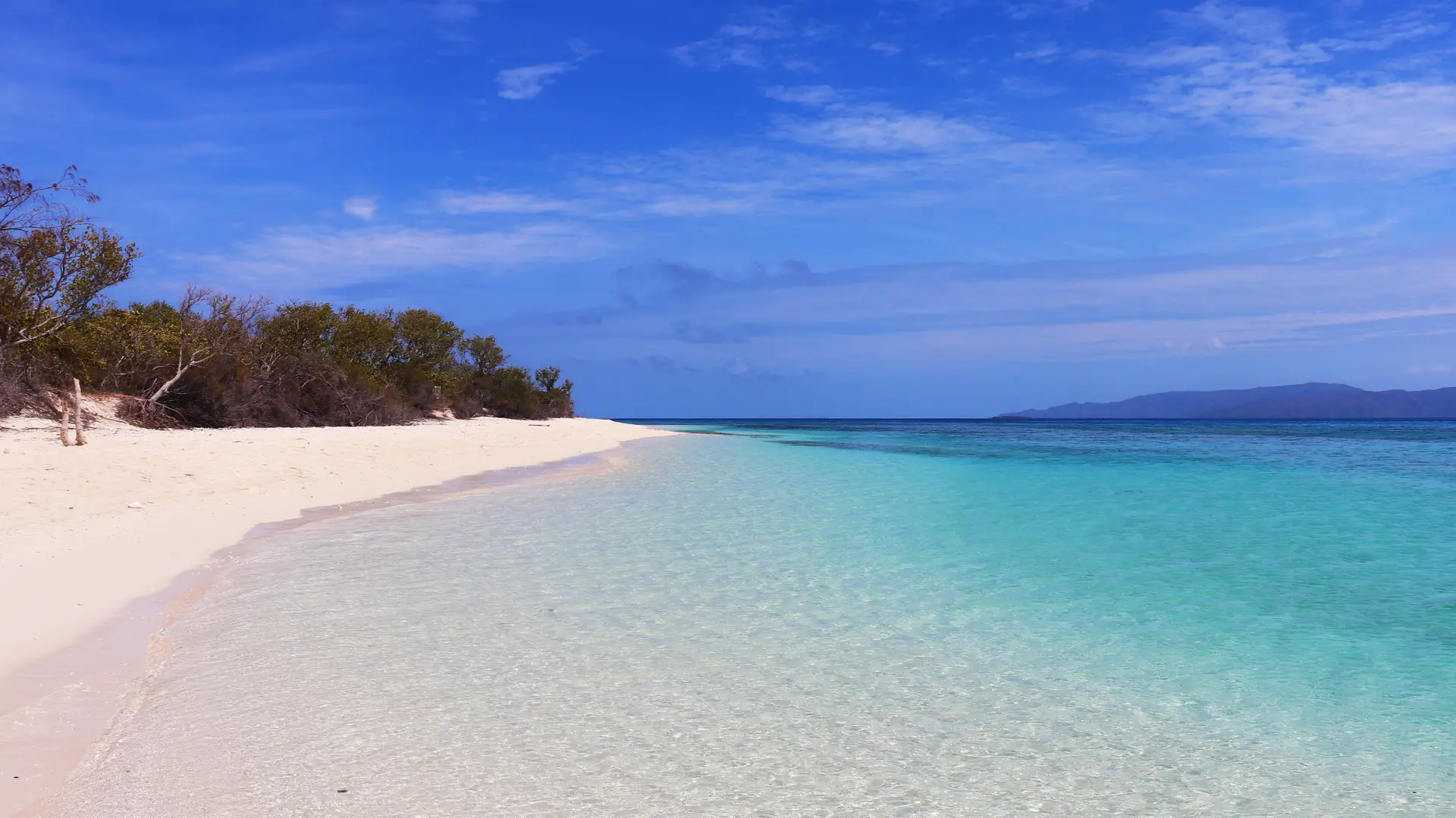 mer, plage, ilôt, Poum, Tiambouenne