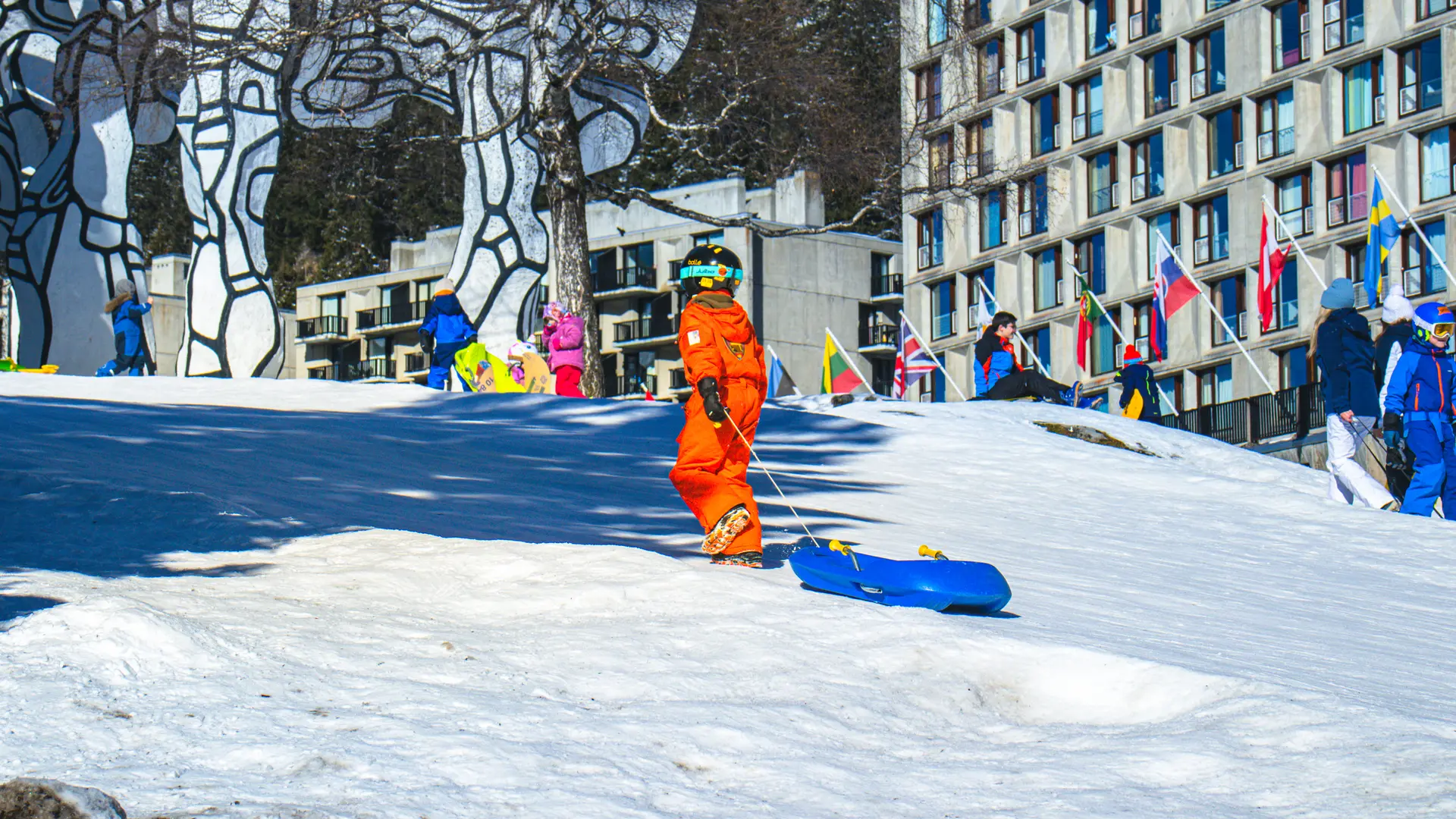 Le Boqueteau situé au sommet de la piste de luge de Flaine Forum