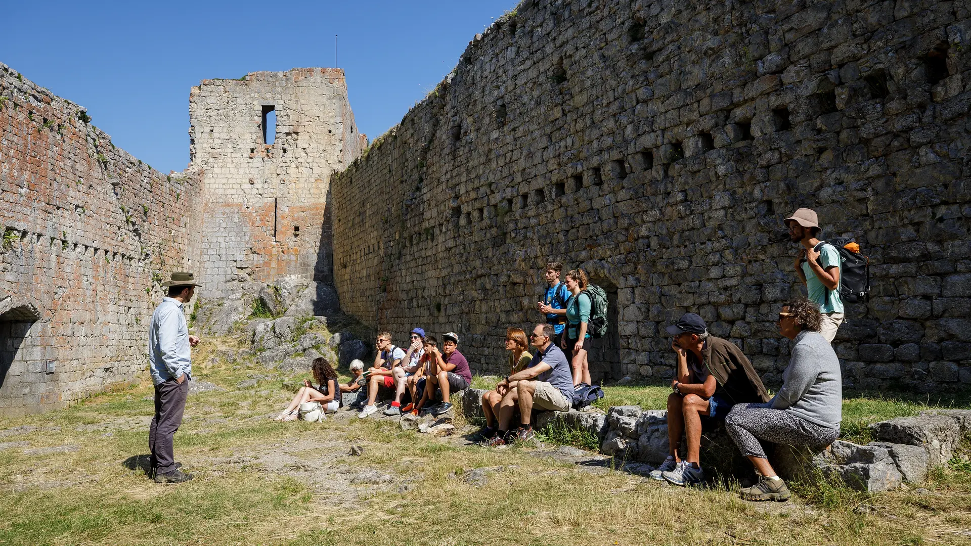 visite guidée au chateau de Montségur