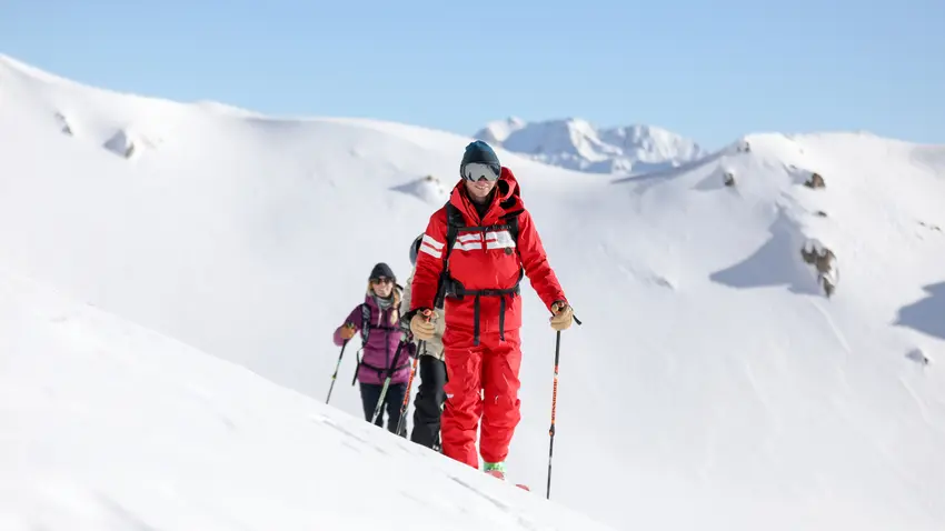 Ski touring on the Grandes Platières
